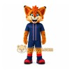 Orange Cheetah Mascot Costume for Sports Events Orange Cheetah Mascot Costume for Sports Events