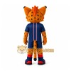 Orange Cheetah Mascot Costume for Sports Events Orange Cheetah Mascot Costume for Sports Events