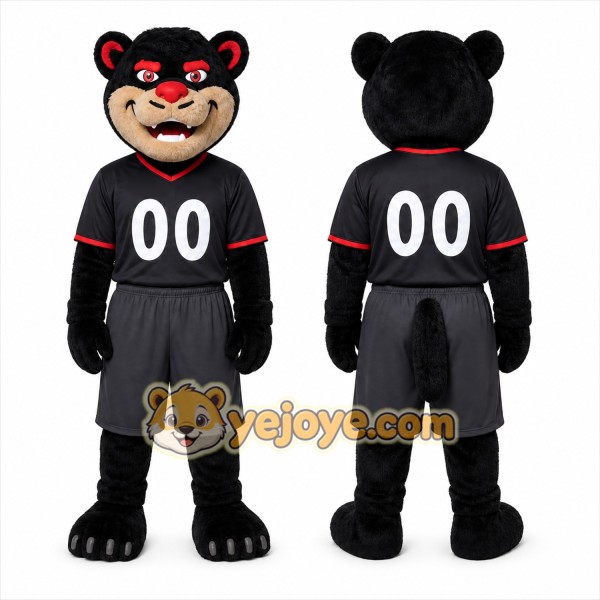 Black Bear Mascot Costume for Sports Events