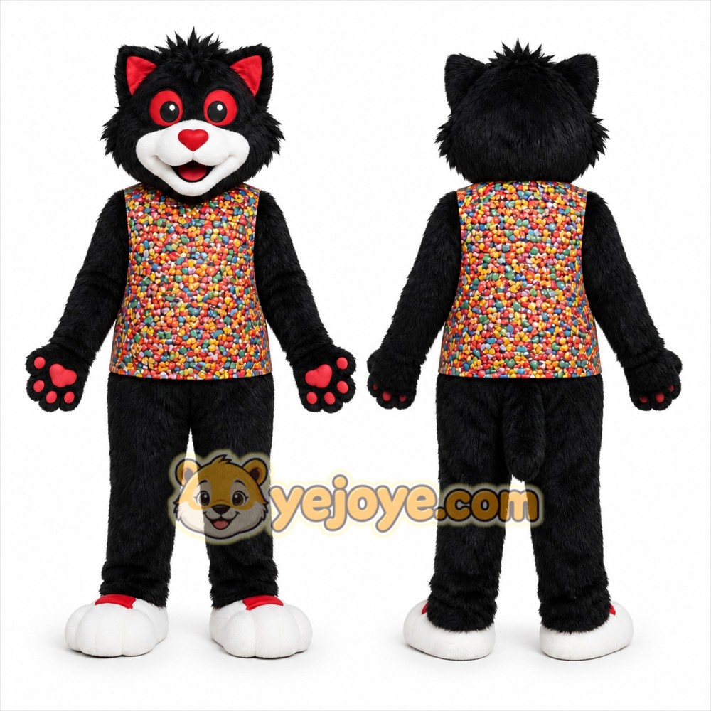 Black Cat Mascot Costume for Events and Promotions
