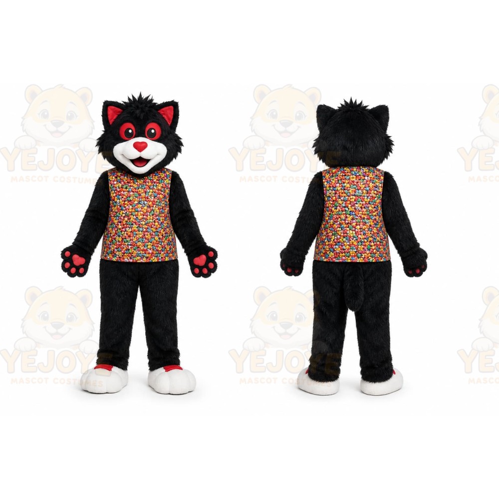 Black Cat Mascot Costume for Events and Promotions