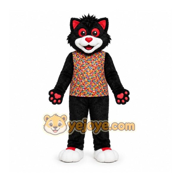 Black Cat Mascot Costume for Events and Promotions