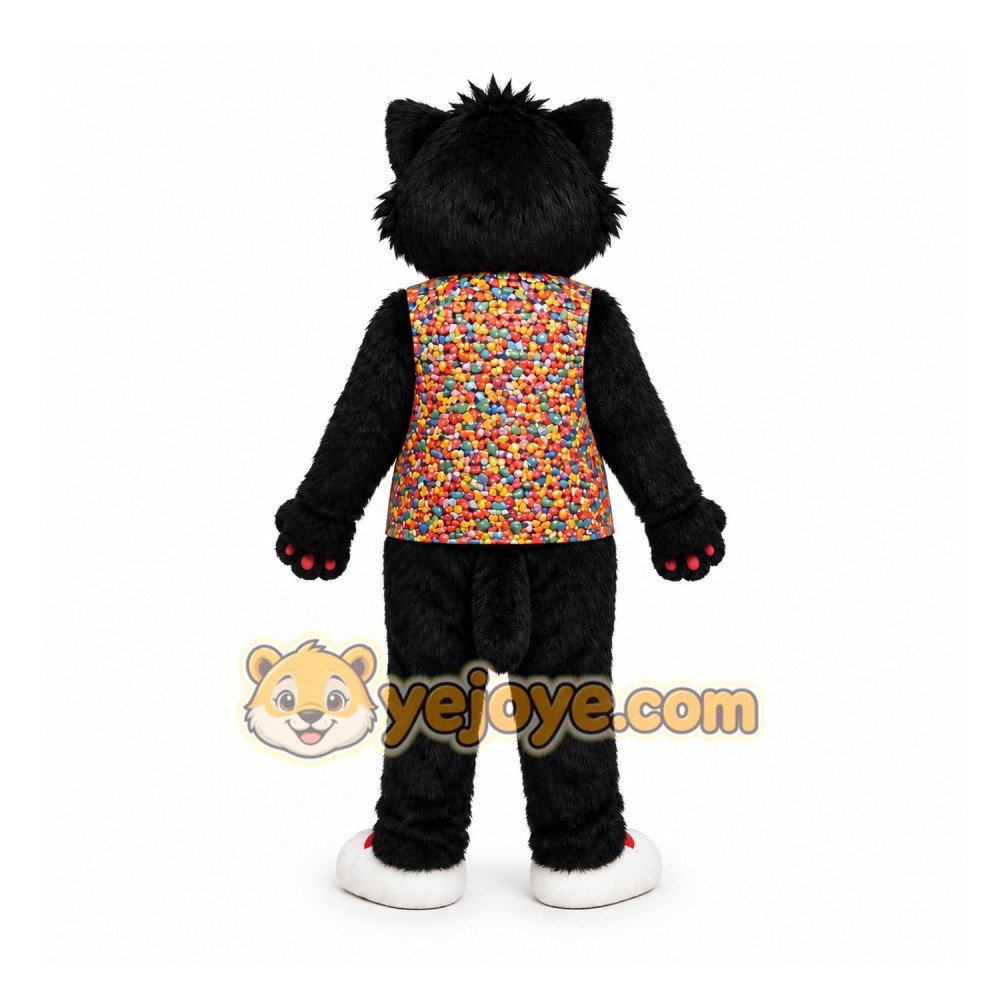 Black Cat Mascot Costume for Events and Promotions