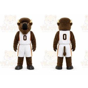 Brown Bison Mascot Costume for Sports Events
