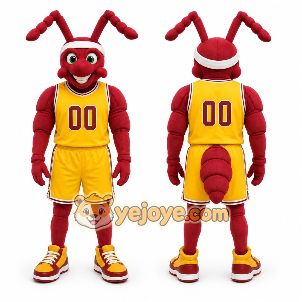 Red Ant Mascot Costume for Sports Events Red Ant Mascot Costume for Sports Events