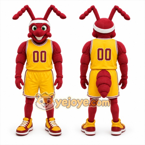 Red Ant Mascot Costume for Sports Events