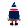 Blue Patriotic Drop Mascot Costume for Events and Promotions Blue Patriotic Drop Mascot Costume for Events and Promotions