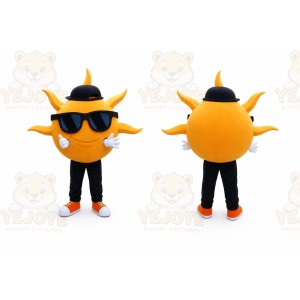 Orange Sun Mascot Costume for Events and Promotions