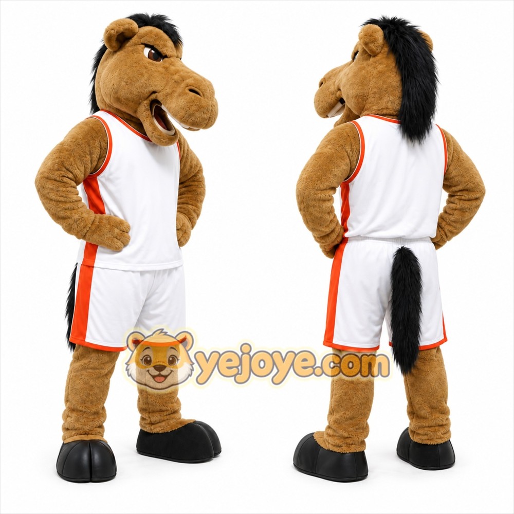 Brown Horse Mascot Costume for Events and Promotions Brown Horse Mascot Costume for Events and Promotions
