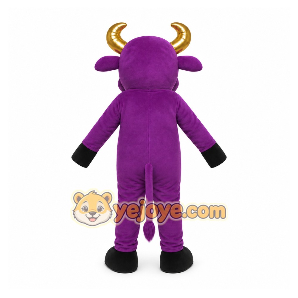 Purple Bull Mascot Costume for Events and Promotions Purple Bull Mascot Costume for Events and Promotions