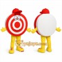 Red Target Mascot Costume for Events and Promotions