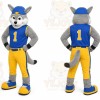 Blue Wolf Mascot Costume for Events and Promotions