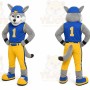 Blue Wolf Mascot Costume for Events and Promotions