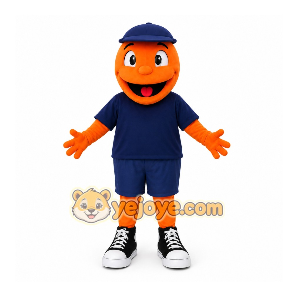 Orange Orange Fruit Mascot Costume for Events and Promotions Orange Orange Fruit Mascot Costume for Events and Promotions