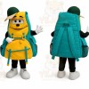 Yellow Backpack Mascot Costume for Events and Promotions