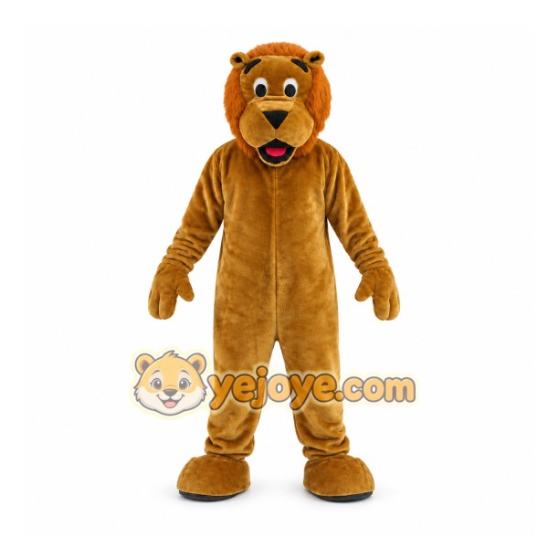Brown Lion Mascot Costume for Events and Promotions