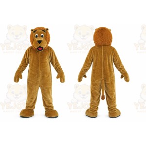 Brown Lion Mascot Costume for Events and Promotions