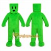 Green Block Figure Mascot Costume for Events and Promotions