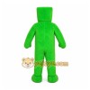 Green Block Figure Mascot Costume for Events and Promotions
