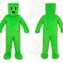 Green Block Figure Mascot Costume for Events and Promotions