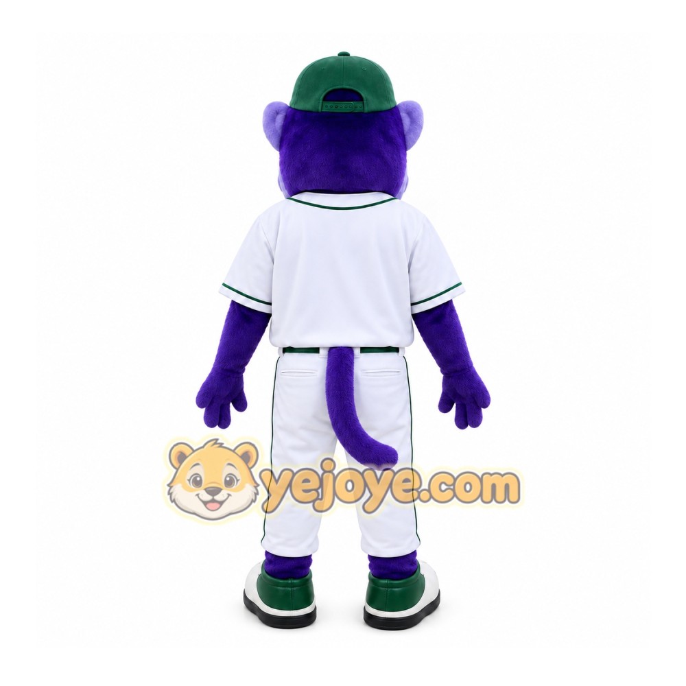 Purple Ape Mascot Costume for Sports Events Purple Ape Mascot Costume for Sports Events