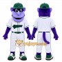 Purple Ape Mascot Costume for Sports Events
