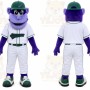 Purple Ape Mascot Costume for Sports Events