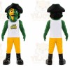 Green Pirate Mascot Costume for Sports Events