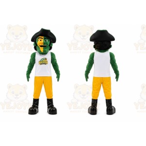Green Pirate Mascot Costume for Sports Events