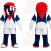 White Lion Mascot Costume for Sports Events