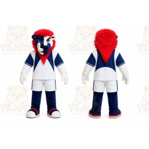 White Lion Mascot Costume for Sports Events