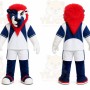 White Lion Mascot Costume for Sports Events