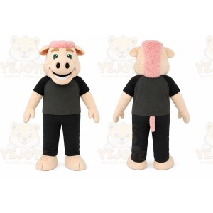 Pink Pig Mascot Costume for Events and Promotions