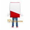 White Milk Carton Mascot Costume for Restaurant Promotions White Milk Carton Mascot Costume for Restaurant Promotions