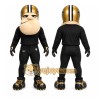 Black Football Player Mascot Costume for Sports Events Black Football Player Mascot Costume for Sports Events