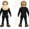 Black Football Player Mascot Costume for Sports Events