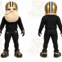 Black Football Player Mascot Costume for Sports Events