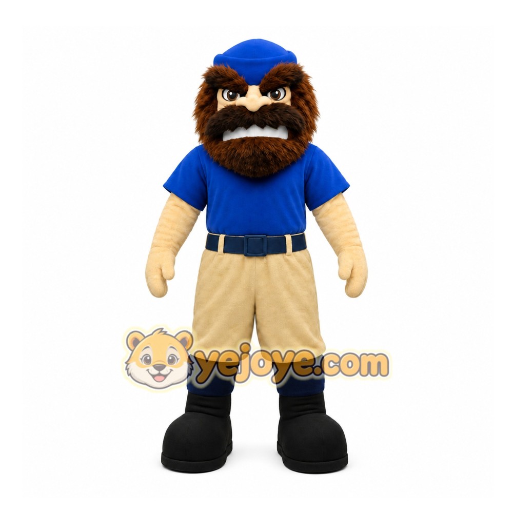 Blue Baseball Player Mascot Costume for Sports Events Blue Baseball Player Mascot Costume for Sports Events