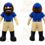 Blue Baseball Player Mascot Costume for Sports Events