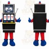 Black Slot Machine Mascot Costume for Events and Promotions