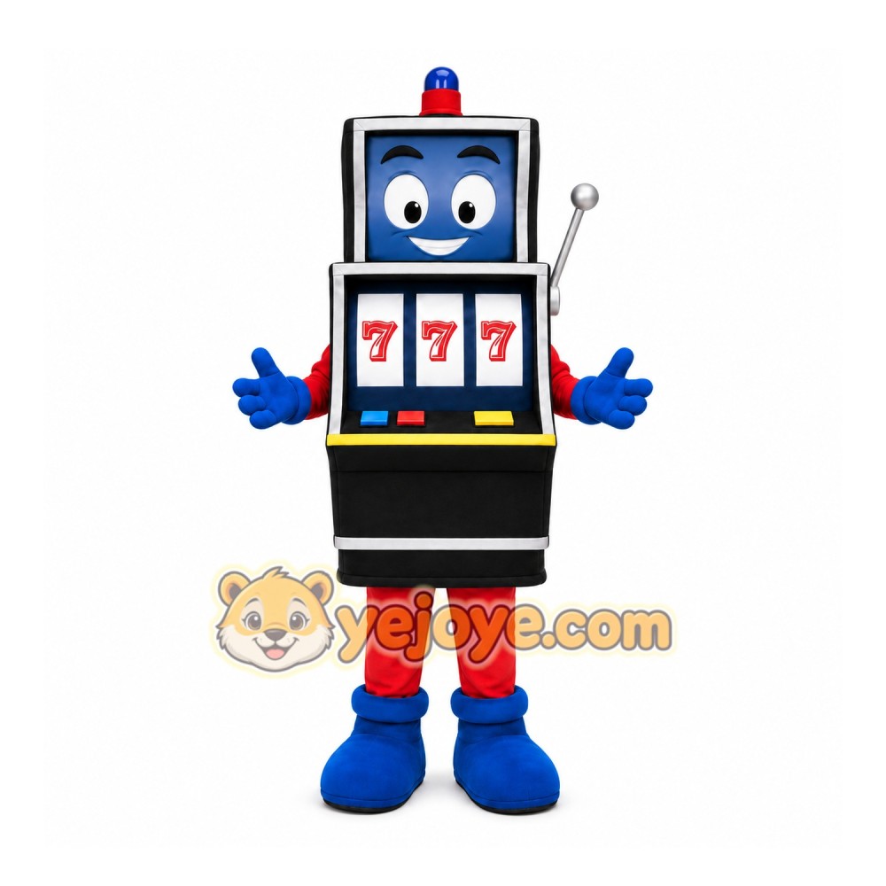 Black Slot Machine Mascot Costume for Events and Promotions