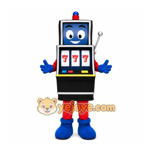 Black Slot Machine Mascot Costume for Events and Promotions