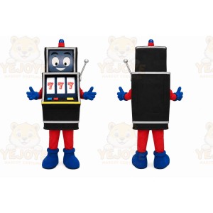 Black Slot Machine Mascot Costume for Events and Promotions