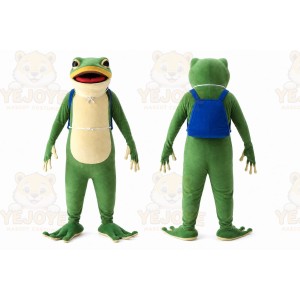 Green Frog Mascot Costume for Events and Promotions