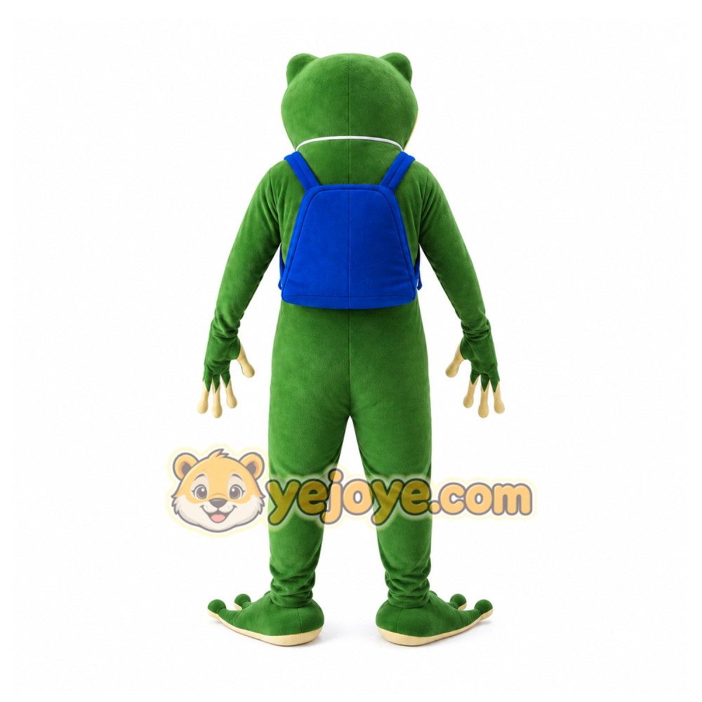 Green Frog Mascot Costume for Events and Promotions