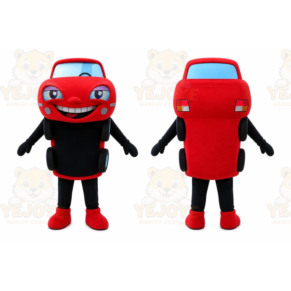 Red Car Mascot Costume for Events and Promotions