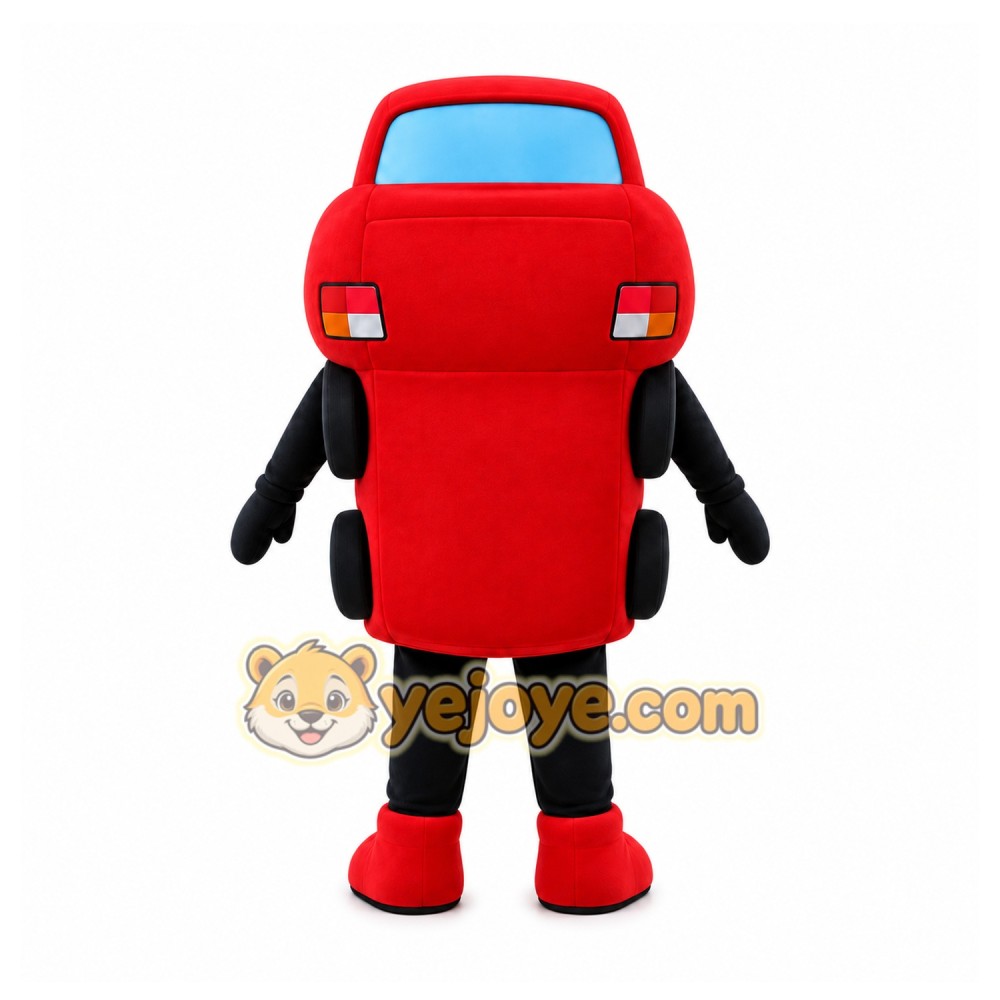Red Car Mascot Costume for Events and Promotions Red Car Mascot Costume for Events and Promotions