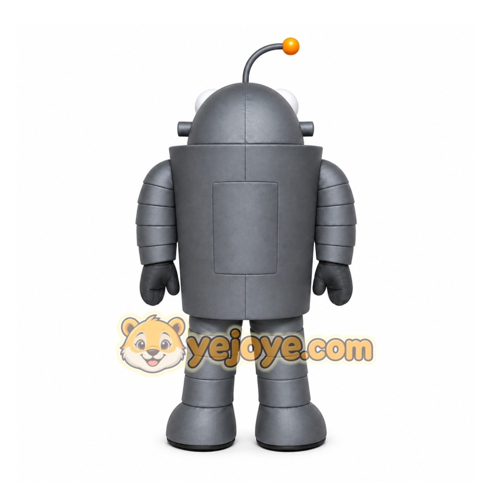 Gray Robot Mascot Costume for Events and Promotions Gray Robot Mascot Costume for Events and Promotions