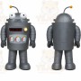 Gray Robot Mascot Costume for Events and Promotions