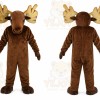 Brown Moose Mascot Costume for Events and Promotions